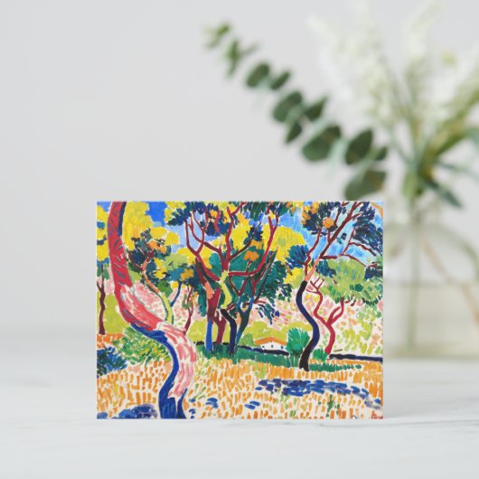 Bomen in Collioure | Andre Derain | Briefkaart (Staand voorkant)