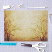 Bomen in de lijst tissuepapier (Craft)
