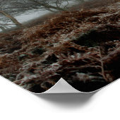 Bomen in de mist poster (Hoek)