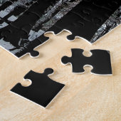 Bomen, in de sneeuw legpuzzel (Zijkant)