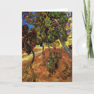 Bomen in de tuin van het ziekenhuis Saint-Paul van Kaart