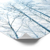 bomen in de winter en de hemel poster (Hoek)