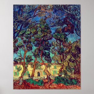 Bomen in de ziekenhuistuin   Van Gogh   Poster