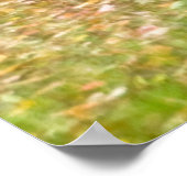 Bomen in herfstkleuren en met leder omgeven Pathwa Poster (Hoek)