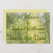 Bomen in het bos save the date (Voorkant / Achterkant)