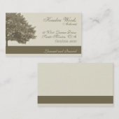 Bomen in Tan Visitekaartje (Voorkant / Achterkant)