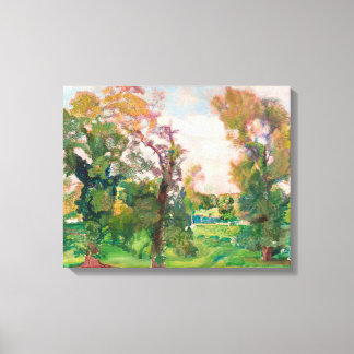 Bomen in Villa Borghese door Armando Spadini Canva Canvas Afdruk