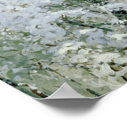 Bomen in Wintry Silver, 1910 Poster (Hoek)