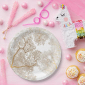 Bomen-kaart 1 papieren bordje (Feest)