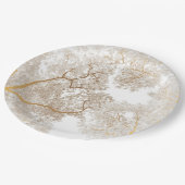 Bomen-kaart 1 papieren bordje (Gekanteld)