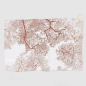 Bomen-kaart 2 golfhanddoek (Horizontaal)