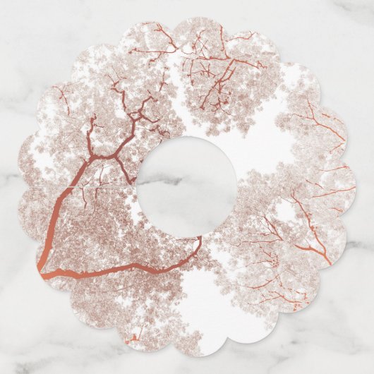 Bomen-kaart 2 wijnglaslabel (Achterkant)