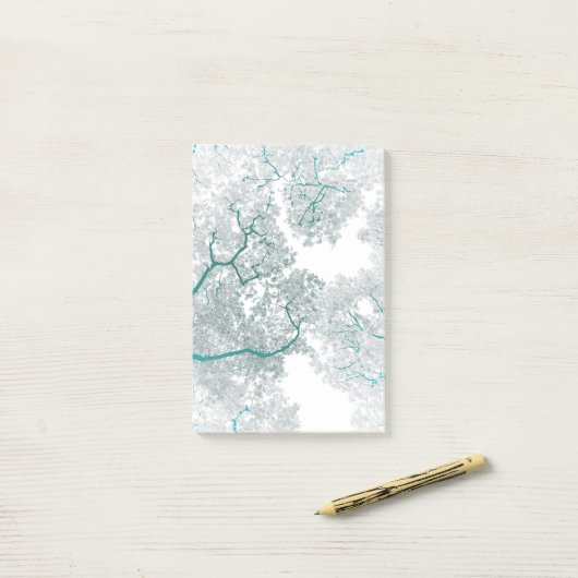 Bomen-kaart 3 post-it® notes (Op bureau)