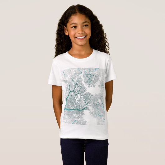 Bomen-kaart 3 t-shirt (Voorkant volledig)