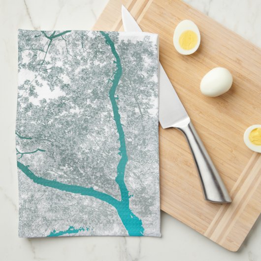 Bomen-kaart 3 theedoek (Quarter Fold)