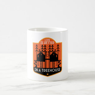 Bomen kleding en decor koffiemok