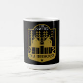 Bomen kleding en decor magische mok (Midden)