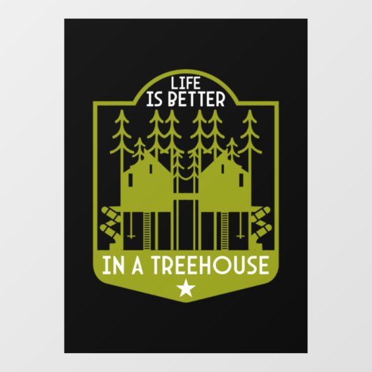 Bomen kleding en decor raamsticker (Vel)