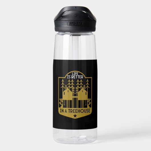 Bomen kleding en decor waterfles (Achterkant)