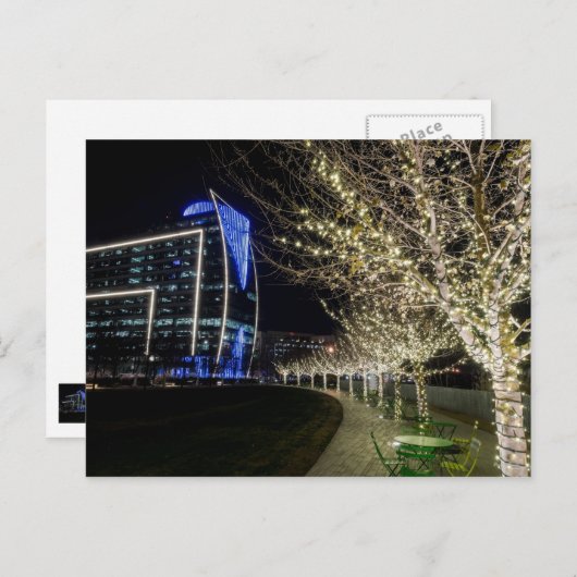 Bomen lammeren in het park Klyde Warren Briefkaart (Voorkant / Achterkant)