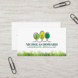 Bomen Logo Gras Visitekaartje