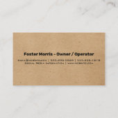 Bomen | Logo voor landschapsarchitectuur Visitekaartje (Achterkant)