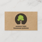 Bomen | Logo voor landschapsarchitectuur Visitekaartje (Voorkant)