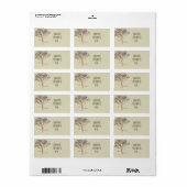 Bomen met bomen die je met hun schaduw omhelzen etiket (Full Sheet)