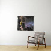 Bomen met een melkachtig landschap wandkleed (In Situ (horizontaal))