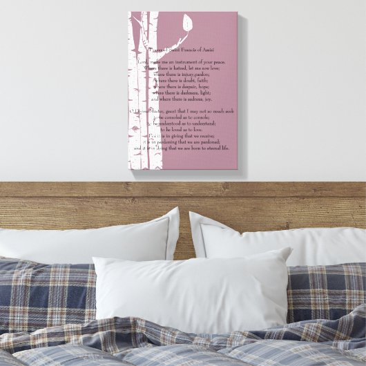 Bomen met gebedden canvas afdruk (Insitu (Slaapkamer))