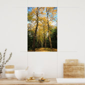 Bomen met Ginkgo biloba Poster (Keuken)