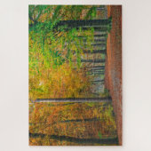 Bomen met herfstbladeren in een bos legpuzzel (Verticaal)