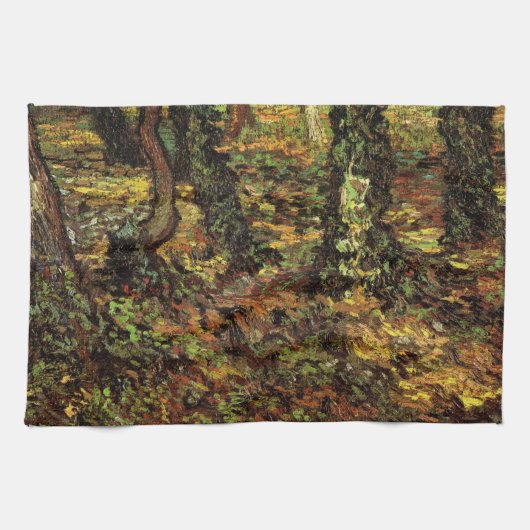 Bomen met Ivy van Vincent van Gogh Theedoek (Horizontaal)