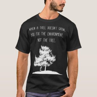 Bomen met klimaatverandering als gevolg van de opw t-shirt