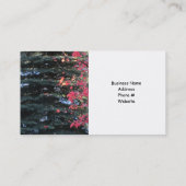 Bomen met landschapsontwerp visitekaartje (Achterkant)