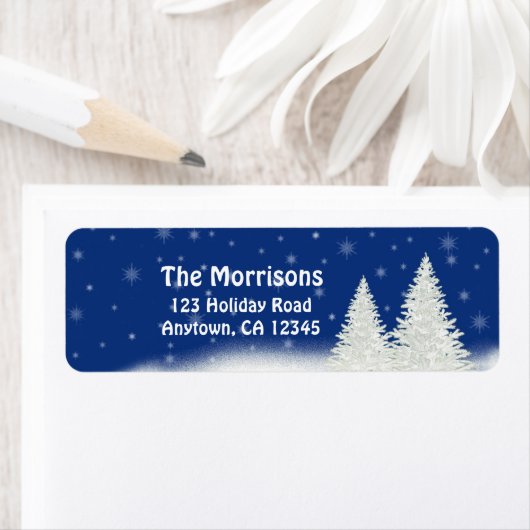 Bomen met witte sneeuw | Wintervakantieadres Etiket (Insitu)