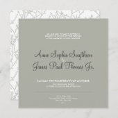 Bomen Moderne bruiloft uitnodiging (Voorkant / Achterkant)