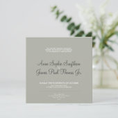 Bomen Moderne bruiloft uitnodiging (Staand voorkant)