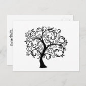 Bomen ontworpen briefkaarten (Voorkant / Achterkant)