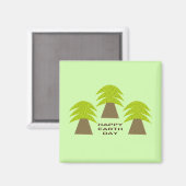 Bomen op Aardedag Magneet (Voorkant / Achterkant)
