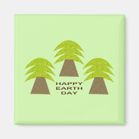Bomen op Aardedag Magneet (Voorkant)
