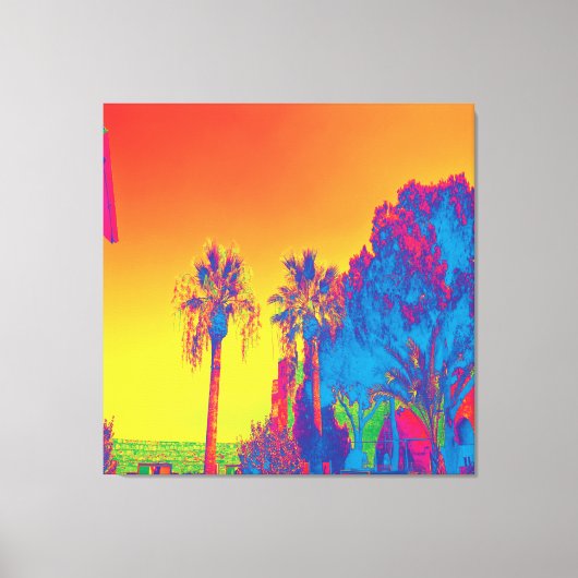 Bomen op Cyprus — Stretched Canvas Print (Voorkant)