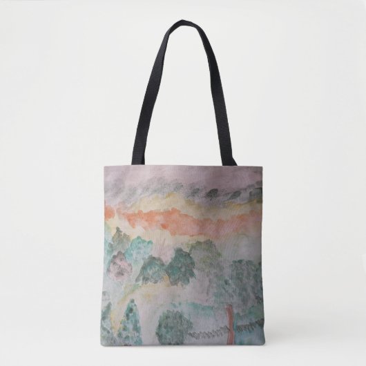 Bomen op de Bay-Canvas tas (Voorkant)