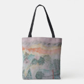 Bomen op de Bay-Canvas tas (Achterkant)