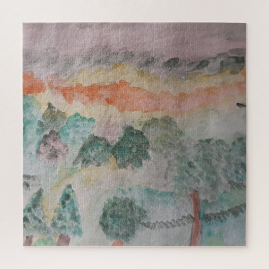 Bomen op de puzzel van de baai (Verticaal)