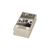 Bomen op een heuvel Ex libris Rubber Stamp Rubberstempel (Stempel)