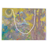 Bomen op gele achtergrond, Redon Groot Cadeauzakje (Achterkant)