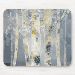 Bomen op grijze achtergrond 6 muismat