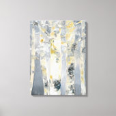 Bomen op grijze achtergrond canvas afdruk (Voorkant)