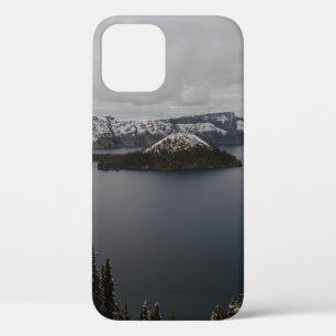 BOMEN OP SNEEUWGEDEKT MOUNTAIN NEAU WATER iPhone 12 HOESJE